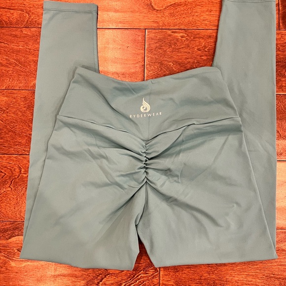 Teal Scrunch Butt Ryderwear Leggings - Picture 2 of 2